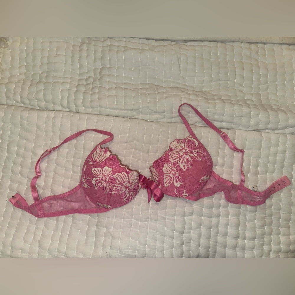 La Perla Pink Floral Lace Bra